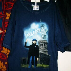 john lennon imagine nyc m new tee - beatles plastic ono band love peace rock